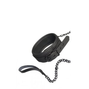 Collar con cadena color negro