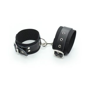 Esposas cuero y nylon color Negro