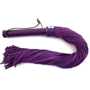 Flogger de ante en color morado