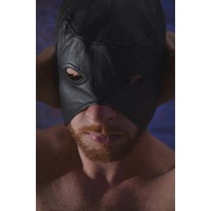 Máscara de cuero BDSM
