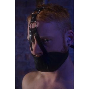 Mordaza arnés de cuero