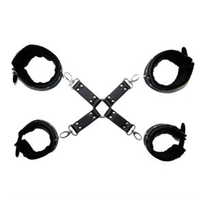 Conjunto esposas cuero sintético