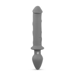 Kit dildo-plug anal en color Gris