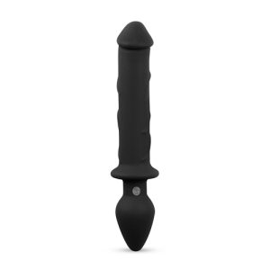 Kit dildo-plug anal en color Negro