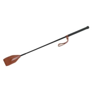 Fusta elegante de cuero en color Marrón