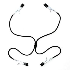 Pinzas para pezones y labios vaginales con elástico