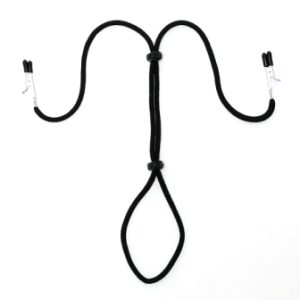 Pinzas para pezones y pene con elástico