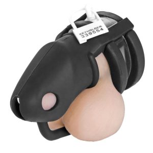 Jaula de castidad silicona color Negro